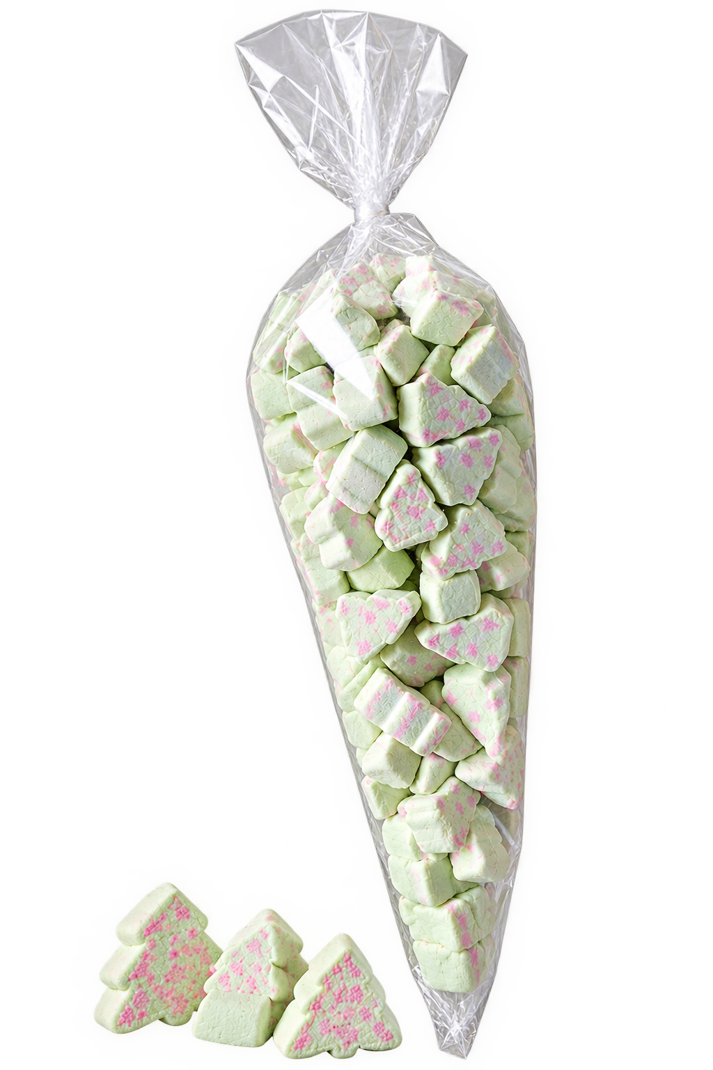 Kerstboom Marshmallows in Puntzak 120 gram – Feestelijk Kerstsnoep