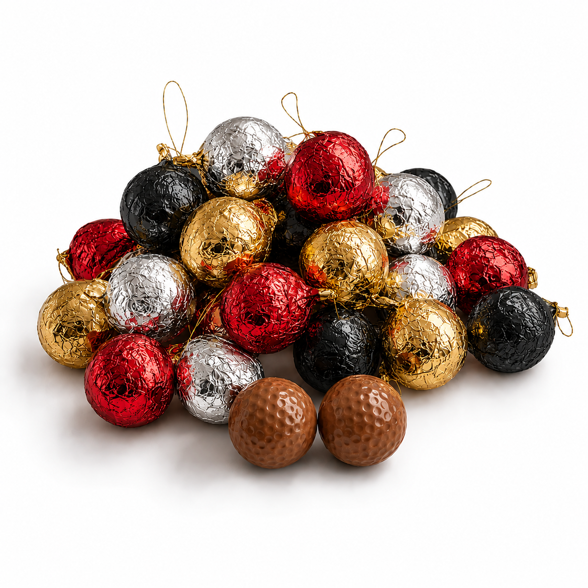 Kerst | Grootverpakking Chocoladekerstballen Gemengd 6,5 kg
