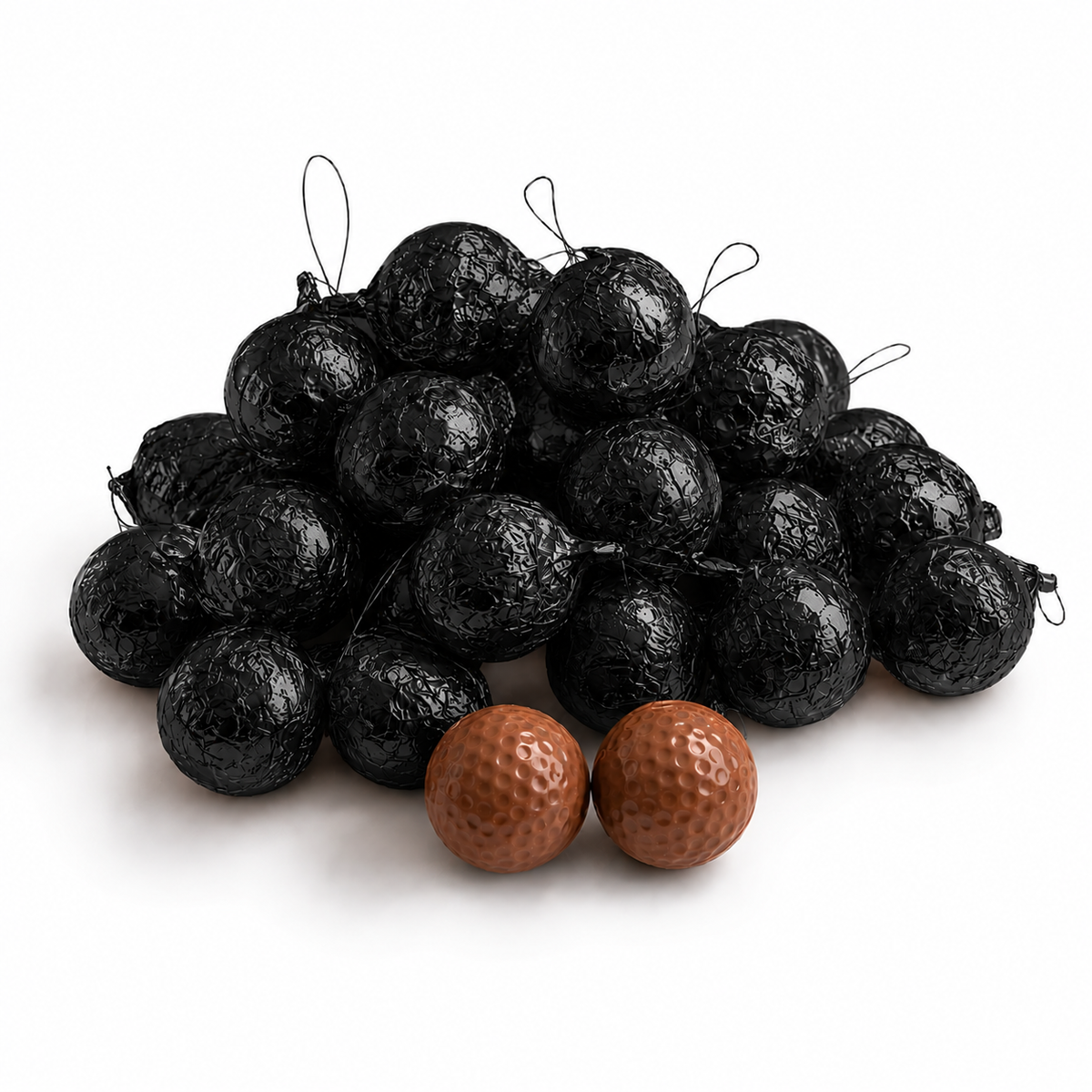 Kerst | Grootverpakking Chocoladekerstballen Zwart 6,5 kg