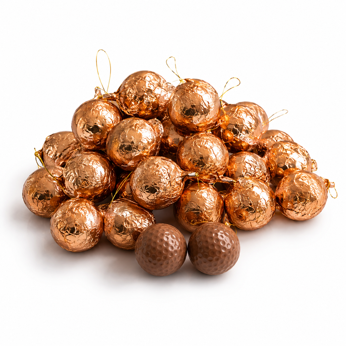 Kerst | Grootverpakking Chocoladekerstballen Goud 6,5 kg