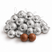 Kerst | Grootverpakking Chocoladekerstballen Zilver 6,5 kg