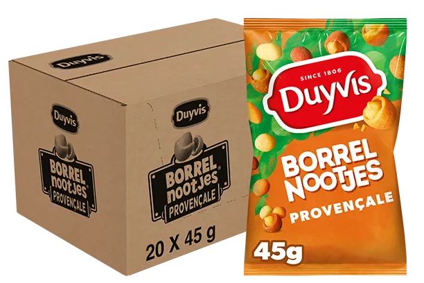 Duyvis Borrelnootjes provençale 20 x 45 gram