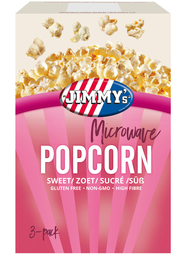 Jimmy's Magnetron Popcorn Zoet 3 x 90 gram