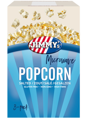 Jimmy's Magnetron Popcorn Zout 3 x 90 gram