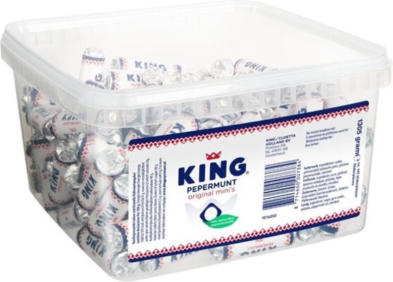 King Pepermunt Original Mini's (145 stuks)
