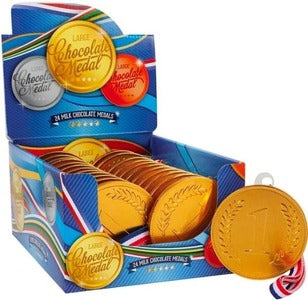 Melkchocolade Gouden Medailles 24 Stuks