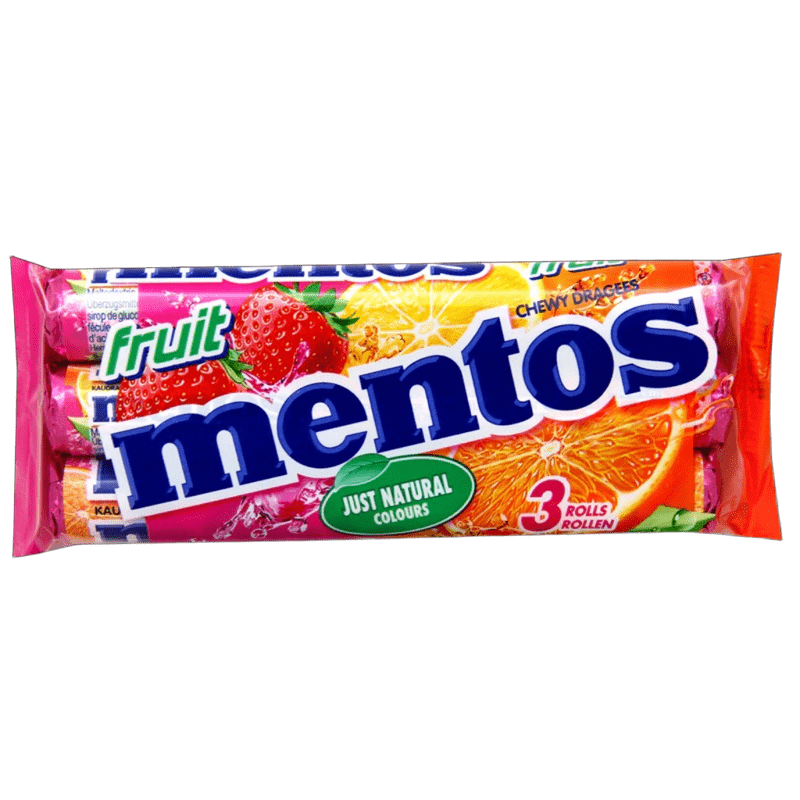 Mentos Fruit 3-pack