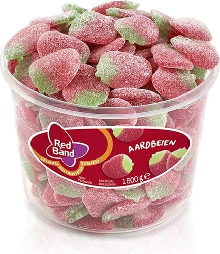 Schepsnoep - Red Band Aardbeien 150 stuks schepsnoep