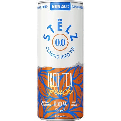 Stëlz Iced Tea Peach 0,0% 12 x 25 cl (inc. statiegeld)