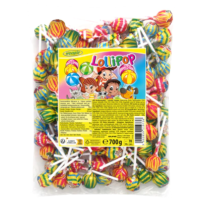 Woogie Lollipop 70 stuks